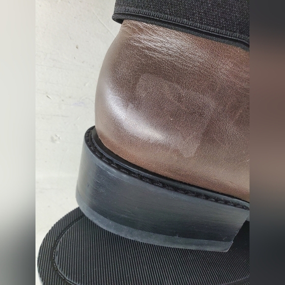 Clarks Narrative Marquette Wish Chelsea Boots Ankle Womens 8.5 M Taupe Leather - Picture 6 of 14